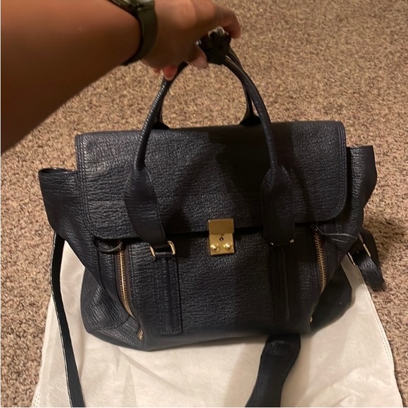 3.1 Phillip Lim | Pashli Large Satchel in Ink - Picture 16 of 16